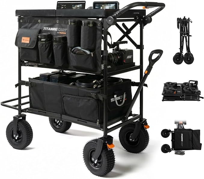 TARION Foldable Professional Video Production Camera Cart Titanrig Cart Pro