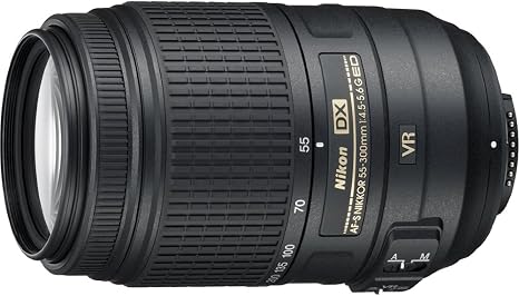 Nikon AF-S DX NIKKOR 55-300mm f/4.5-5.6G ED Vibration Reduction Zoom Lens with Auto Focus for Nikon DSLR Cameras