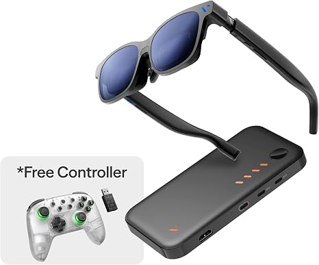 VITURE Beast XR Glasses & Pro Mobile Dock, First-Ever Immersive XR Experience for Switch 2, Co-op Stream, Charging While Playing, for Switch, Handhelds, Fire TV, Neckband, & All HDMI/USB-C Inputs