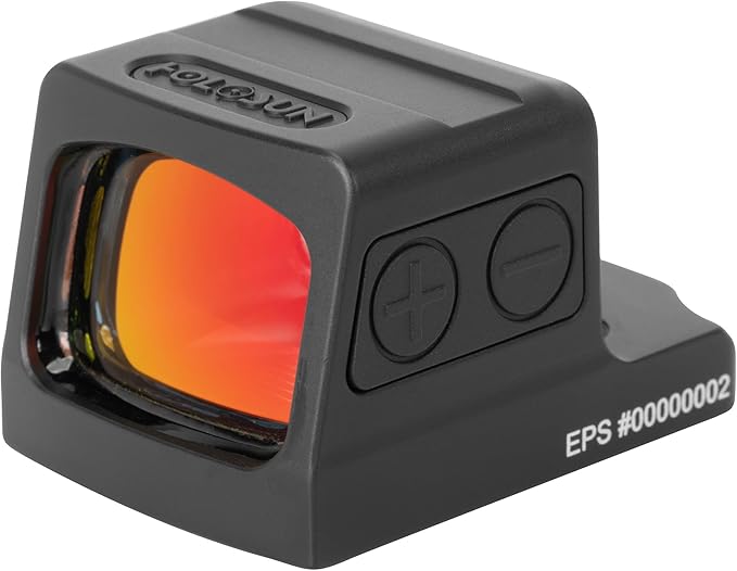 Holosun EPS Full Size Series 2MOA/6MOA or 2MOA with 32MOA Circle dot Options, Closed Emitter Sight, Modified RMSc, RMR Adapter Plate- Red/Green/Gold Options
