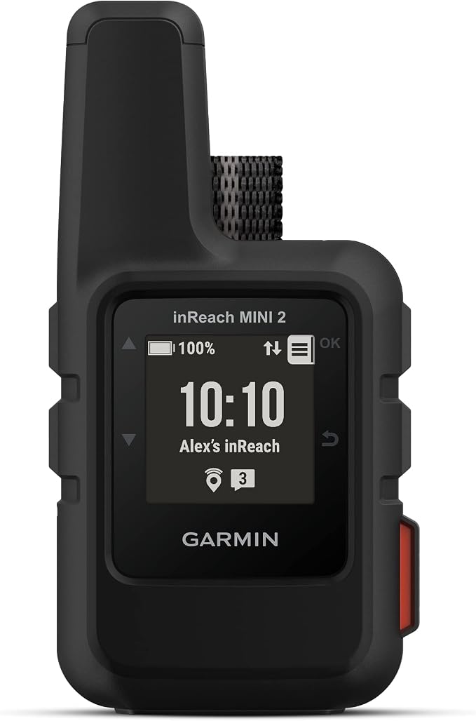 Garmin inReach Mini 2, Lightweight and Compact Satellite Communicator, Hiking Handheld, Black (Renewed)