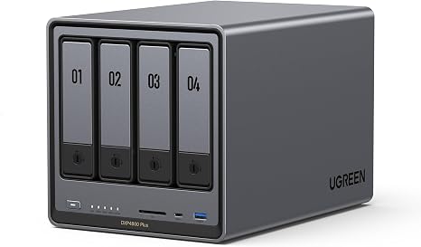UGREEN NAS DXP4800 Plus 4-Bay NAS, Intel Pentium Gold 8505 5-Core CPU