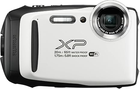 Fujifilm FinePix XP130 Waterproof Digital Camera w/16GB SD Card - White