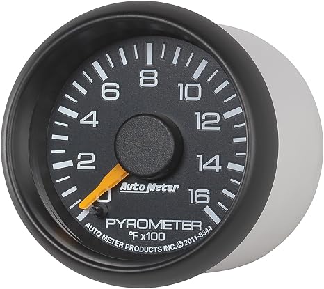 Auto Meter 8344 Chevy Factory Match Electric Pyrometer Gauge Kit 2.3125 in.