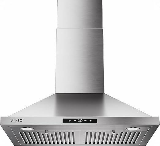 30 Inch Wall Mount Range Hood 580CFM Low Noise Touch Control