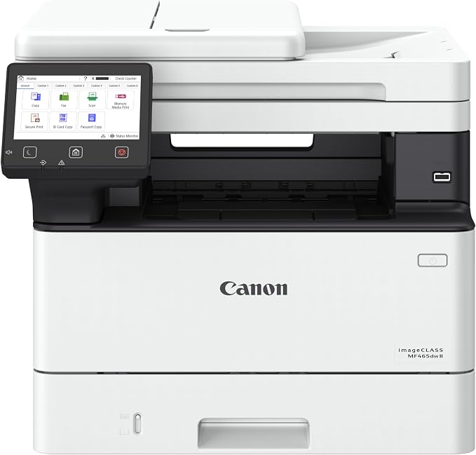 Canon imageCLASS MF465dw II - Monochrome Wireless Duplex Laser Printer with Print, Copy, Scan, Fax, Expandable Paper Capacity, 42 PPM