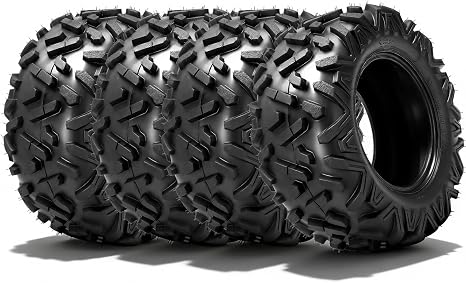 25x8-12 & 25x10-12 ATV Tires Big Horn,6PR,Tubeless,Pack of 4