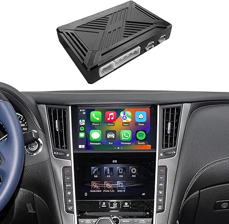 Wireless CarPlay&Android Auto Module Compatible with Infiniti Q50 2015-2019 Retrofit Kit, Support Original Camera,Bluetooth Audio and Micphone