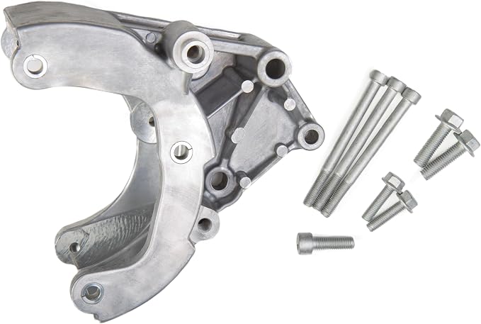 Holley 20-133 LS A/C Accessory Drive Bracket - Passenger's Side A/C Bracket - Works with R4 Compressor