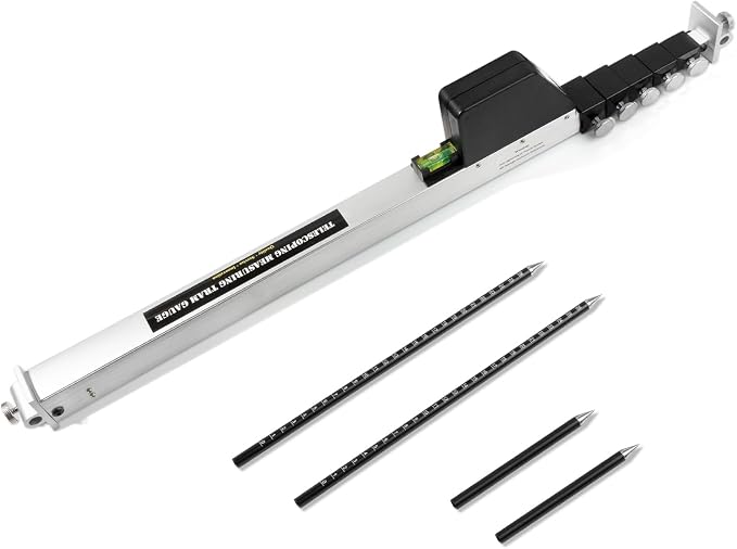 Telescoping Measuring Tram Gauge, 10 Feet High Precision Auto Body Frame Machine Measuring Ruler for Car Repair Tram Gauge Construction, Machinery Maintenance | Aluminum