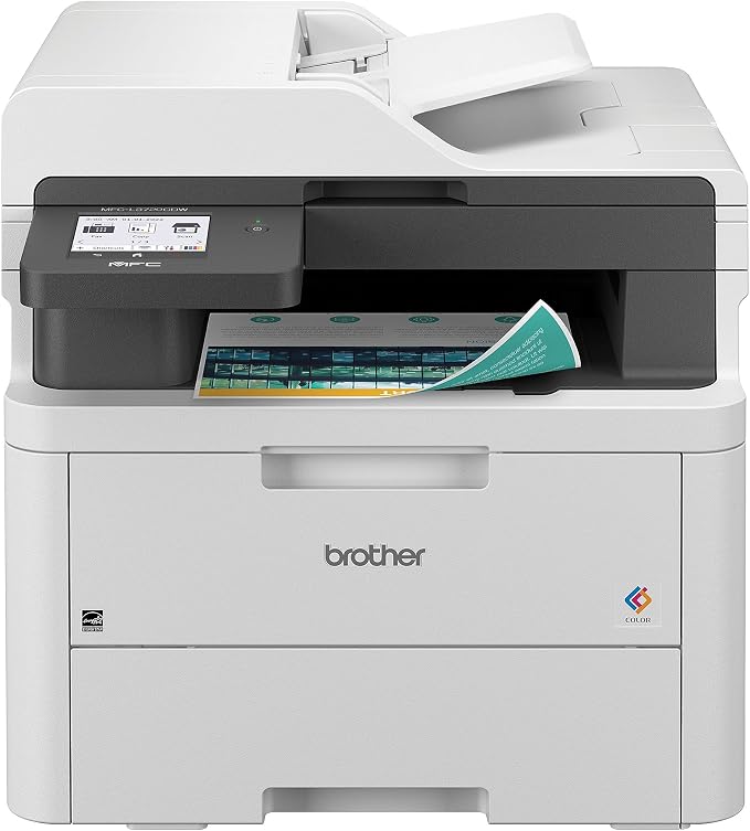 Brother MFC-L3720CDW Wireless Color Laser Printer with Scanner, Copier and Fax | Auto Duplex and 250-Sheet Capacity | Includes Refresh Subscription Trial(1). Amazon Dash Replenishment Ready | Scan function, Fax function, Automatic duplex printing