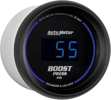 Auto Meter 6970 Cobalt Digital Boost Gauge,2.3125 in.