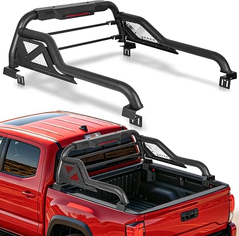 MONOKING Roll Bar for Mid-Size Truck with Brake Light, Sport Chase Bar for Dakota, Canyon, Ranger, Colordo, Frontier, Gladiator Tacoma 2007-2026-Off-Road Overlanding Work Hauling | Truck Enthusiasts