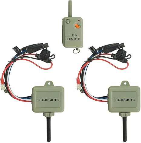 The-Remote Twin Pack Game Feeder Remote Control for 6-Volt and 12-Volt Feeders
