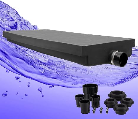 RecPro RV Black Water Tank 18 Gallon Capacity (Tank with Fittings Kit)