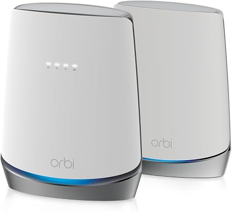NETGEAR Orbi Cable Modem Router Combo Mesh System (CBK752) DOCSIS 3.1 – AX4200 WiFi 6 (4.2 Gbps) – Certified with Xfinity (up to 900Mbps, Spectrum & Cox (up to 1Gbps) – Covers 5,000 sq.ft.