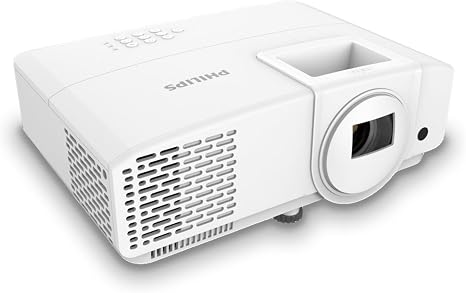 Philips, Propix 860, professional LED projector, DLP, advanced image correction, 1920 x 1080 pixels, Full HD, internal speakers with 5 W, lumen: 2600 ANSI, white