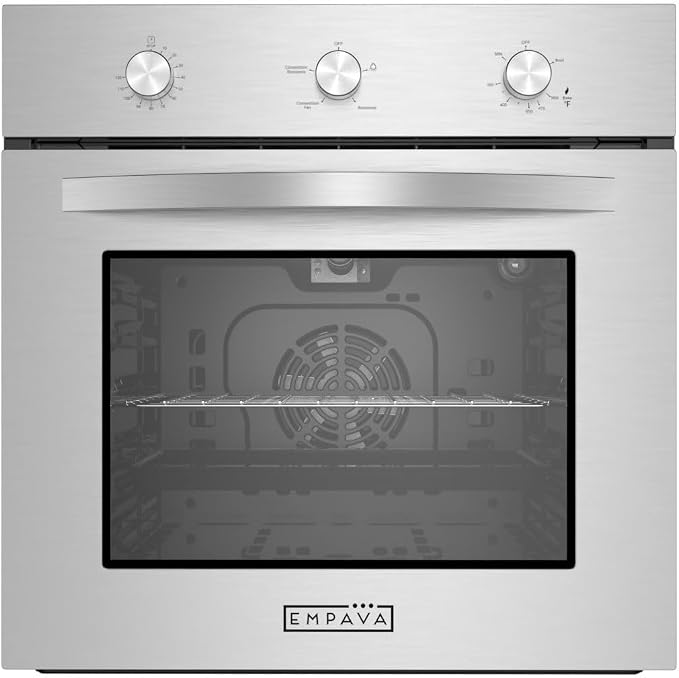 Empava Single Liquid Propane Gas Wall Oven 24 in. 2.3 cu. Ft.