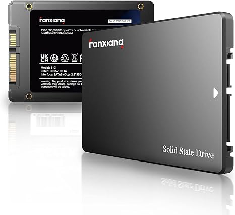 fanxiang S101 1TB SSD SATA SSD 1TB Internal Solid State Drive SATA III 6Gb/s 2.5" SSD, UP to 520MB/s, 3D NAND TLC, Upgrade Laptop PC and Desktops