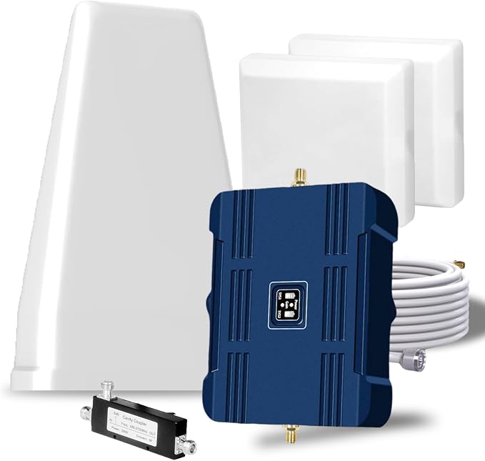 Cell Phone Booster for Home & Multi-Room,Up to 7,000 sq ft,Cell Phone Signal Booster for Band 5/12/13/17,Boost 5G 4G Data for All U.S. Carriers FCC Approved