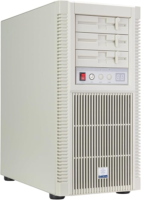 Silverstone Technology FLP02 Retro-Inspired Tower Chassis with high-Performance Cooling and Expansion Support, SST-FLP02W