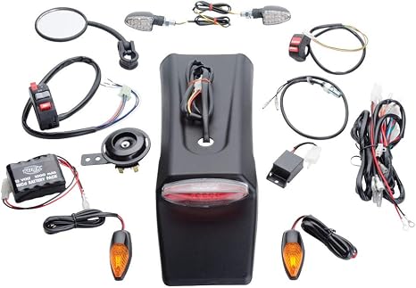 TUSK Motorcycle Enduro Lighting Kit Compatible with Honda XR650R 2000-2007/XR400R/XR250R 1996-2004