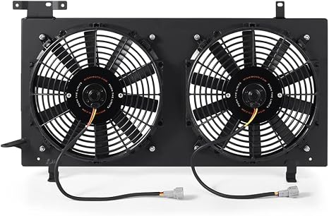 Mishimoto Plug-N-Play Mishimoto Performance Aluminum Fan Shroud Kit Compatible with Subaru Impreza WRX/STI 2008-2015, Black