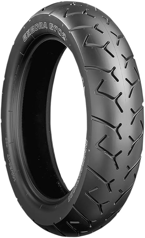 160/80-15 (74S) Tube Type Bridgestone G702 Exedra Touring Rear Motorcycle Tire Black Wall for Honda Shadow 750 Spirit VT750C2 2007-2009