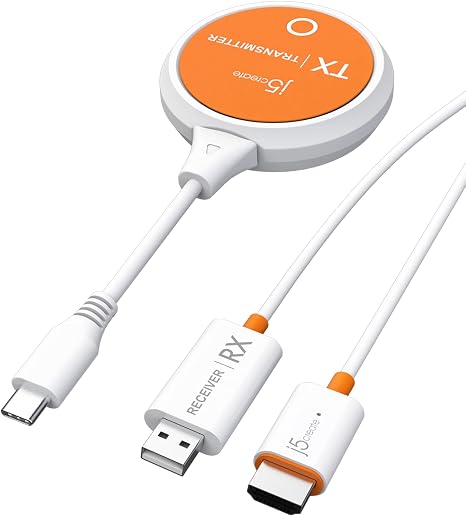 j5create ScreenCast USB-C to HDMI Wireless Display Transmitter and Receiver