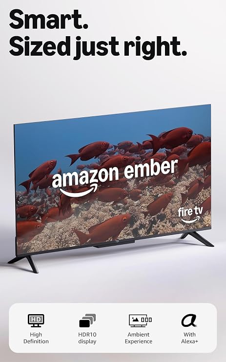 Amazon Ember 40" 2-Series with Fire TV (newest model), HD smart TV with Alexa Voice Remote Enhanced, fast streaming, Dolby Audio, Ambient Experience, free and live TV, find shows faster with Alexa+