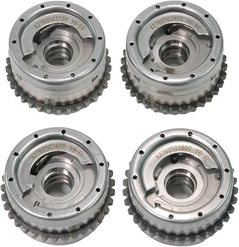 M276 Engine Variable Valve VVT Sprockets 4Pcs Fits for Mercedes W222 W166 C300 CLS350 E350 GL450 GLE350 GLS450 R350 S350 3.0/3.5L V6 OE 2760503600 2760503700 2760503800 2760503900