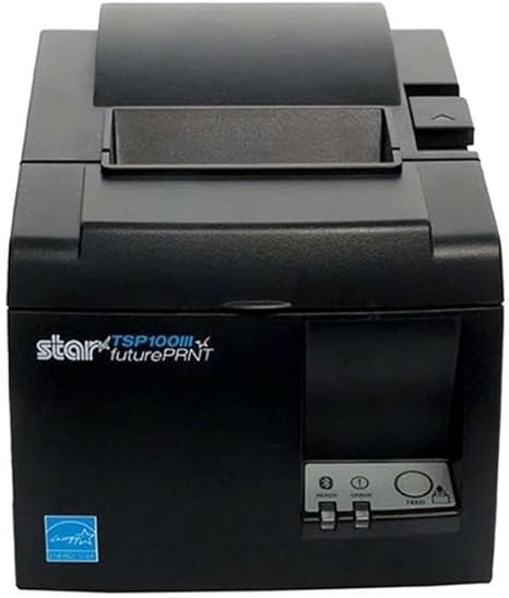 Star Micronics Thermal Printer TSP143IIIBi2 GY US Thermal, Cutter, Bluetooth iOS, Android and Windows, Gray, Int PS