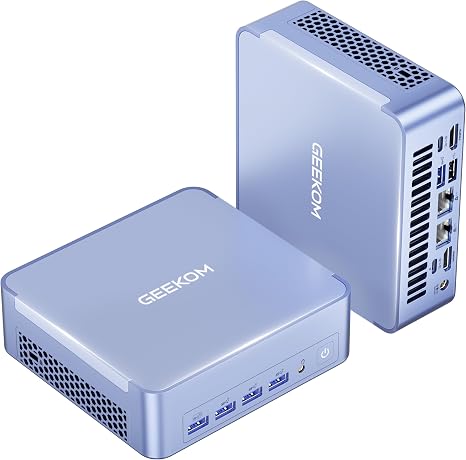 GEEKOM AX8 Max Silent Mini PC, Ryzen 7 8745HS, DDR5 16GB 1TB SSD
