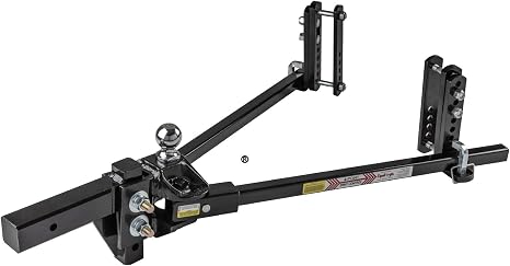 Equal-i-zer 4-point Sway Control Hitch, 90-00-1600, 16,000 Lbs Trailer Weight and 1,600 Lbs Tongue Weight Rating, Weight Distribution Kit Includes Standard Hitch Shank, Ball Not Included, Black