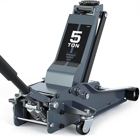 5 Ton Hydraulic Low Profile Floor Jack, Grey