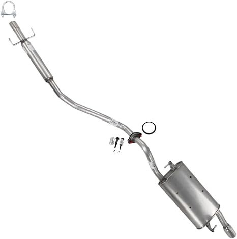 Exhaust Resonator Pipe and Muffler Exhaust Kit Compatible with Toyota Corolla 2003-2005 1.8L | Stainless Steel | Northeastern Exhaust | Free Clamp, Gasket, Hangers and Bolt Kit Included | Direct-Fit