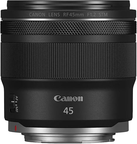 Canon RF45mm F1.2 STM, Standard Lens, Black | Portrait and low-light photography with f/1.2 aperture and STM autofocus