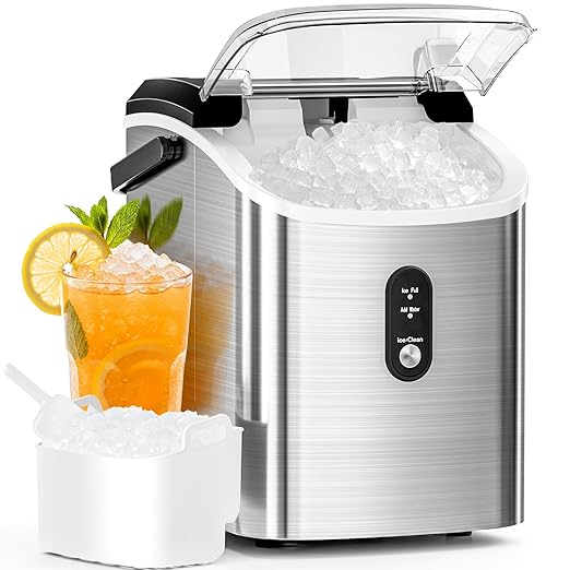 Antarctic Star Nugget Ice Maker Countertop with Soft Chewable Ice