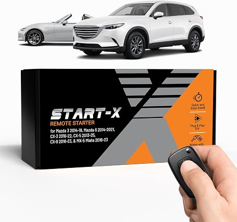 Start-X Car Remote Starter Kit for Mazda 3, 6, CX-3, CX-5, CX-9, MX-5 Miata