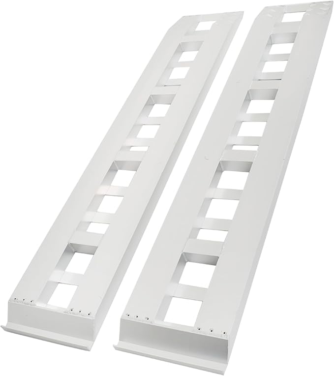 80x15 Aluminum Ramps Car Trailer Truck Hook End 2 Pack 6000Lbs