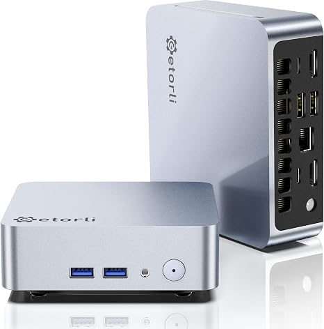 Getorli Mini PC AMD Ryzen 5 3500U (4C/8T, Max 3.7GHz) Small Desktop Computer 16GB DDR4 RAM 512GB NVMe SSD Budget Micro Compact PCs 4K HD Dual HDMI WiFi 6 BT5.3 Prebuilt OS-Home Office Gaming Streaming