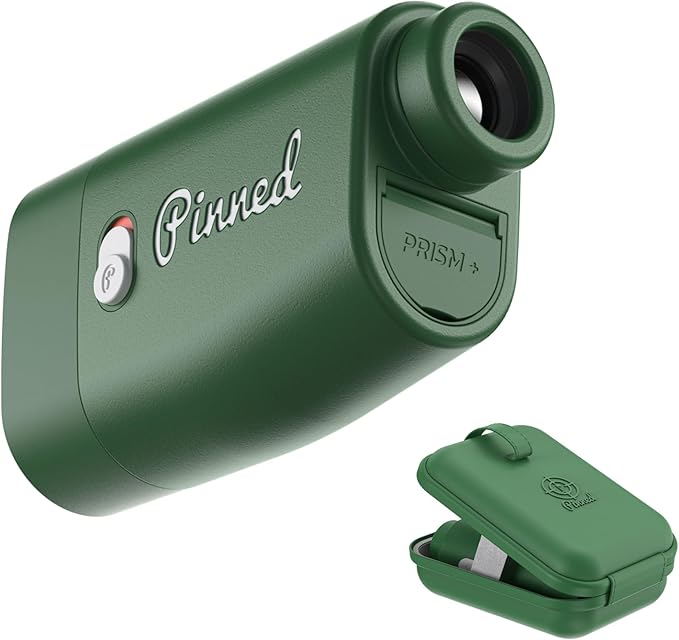 Pinned Prism Slope Golf Rangefinder - Golf Distance Rangefinder with Slope - USB Rechargeable, Pinned Locked Vibration Laser Range Finder - Range Finder Accessories & Gift for Men and Women