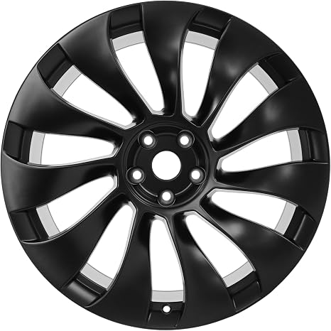Single 21" 21x10.5 Inch 21 Inch New Rear Aluminum Alloy Wheel Rims Fit for Tesla Model Y 2020 2021 2022 2023 2024, Matte Black, OEM Direct Fit Replacement Rims, 118822700B, 96931