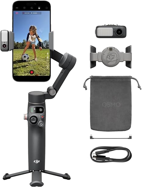 DJI Osmo Mobile 8 Gimbal Stabilizer for Phone, 3-Axis Stabilization