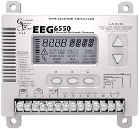 EEG6500 |100% GAC Original | Digital Speed Governor | Designed to control engine speed with fast and precise response to transient load changes | Simplified LCD User Interface