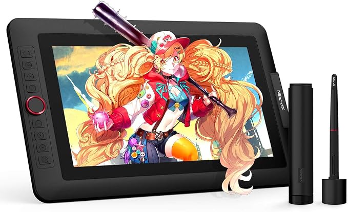 XPPen Artist 13.3 Pro 13.3" Drawing Tablet with Screen, 16K, Full-Laminated | Anti-Glare 123% sRGB Display, 8 Keys for Art, Animation, Mac, PC, Android, Includes Adjustable Stand, Designed for Beginners