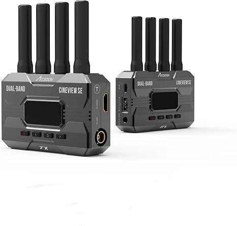 Accsoon CineView SE Wireless HDMI SDI Video Transmitter&Receiver Wireless Video Transmission Systems 1080P Dual-Band 50ms Latency 1200ft Range 4 Apps Monitoring, Pair CineView M7 Pro/HE/2 SDI