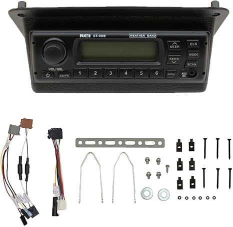 ST-1000 AM/FM/WB/AUX Radio & Bezel Fits John Deere 30-40 Series Tractors