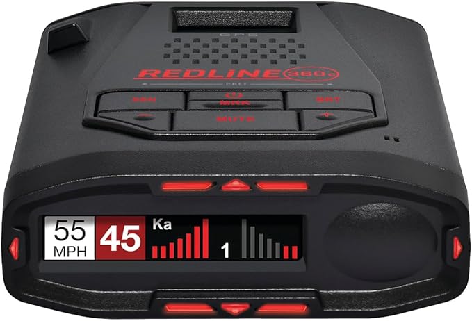Escort Redline 360c Plug and Play Radar Detector, Extreme Range | Rapid Response Time, 360 Degree Awareness, Advanced Filtering, Built-in WiFi, Apple CarPlay and Android Auto Compatible