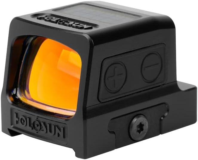 HOLOSUN 509T-X2 Series Reflex Sight -Shake-Awake Parallax-Free Enclosed LED Sight with Multiple Reticle System - RMR Adapter Included- Red, Green, Gold Options